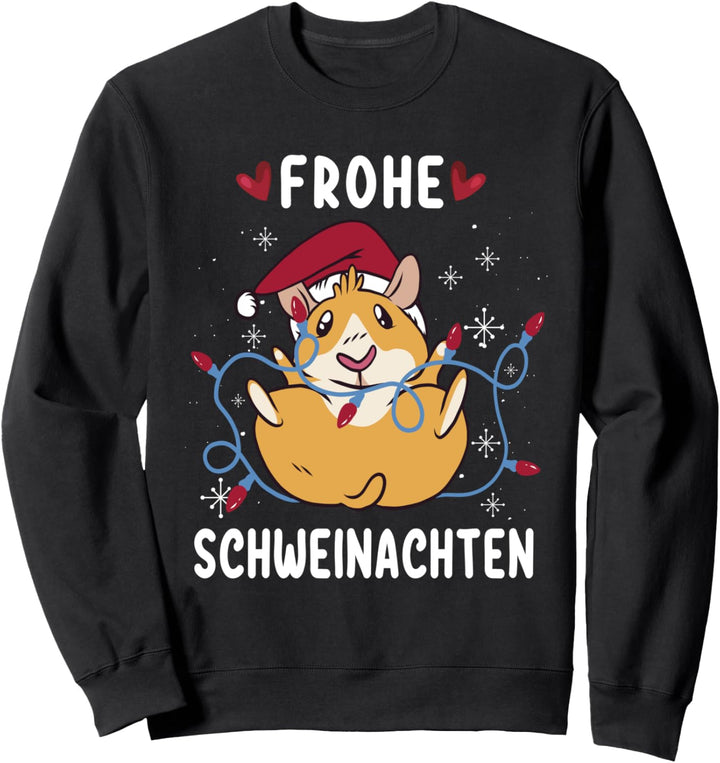 Frohe Schweinachten Meerschweinchen Weihnachten Sweatshirt