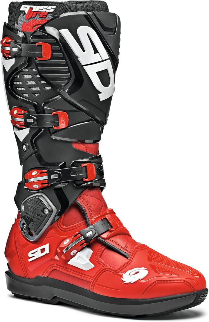 Sidi Fire3wsrs Herren STIEFEL 43 EU Red Black, 43 EU Red Black