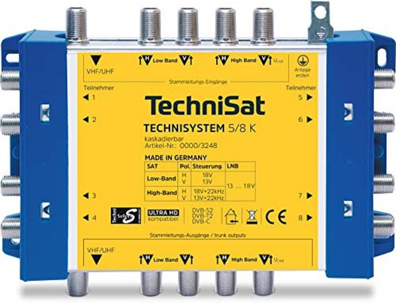 TechniSat TechniSystem 5/8 K Multischalter Kaskade Single, Single