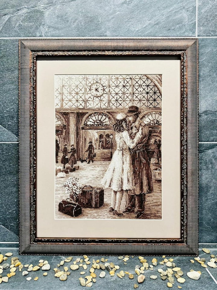 RIOLIS Kreuzstich-Set 2111 Altes Foto Rendezvous