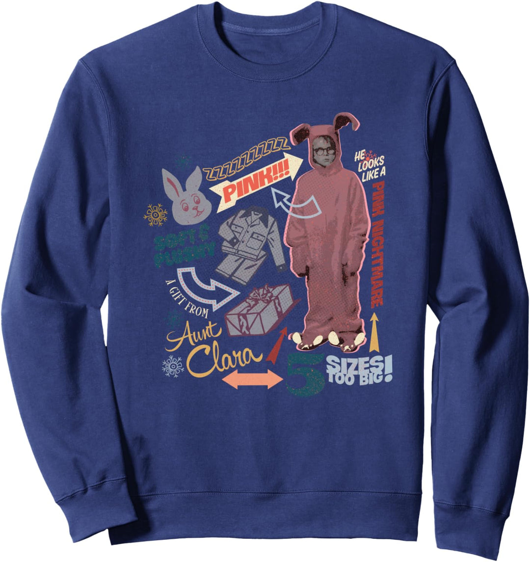 A Christmas Story Pink Nightmare Weihnachten Sweatshirt