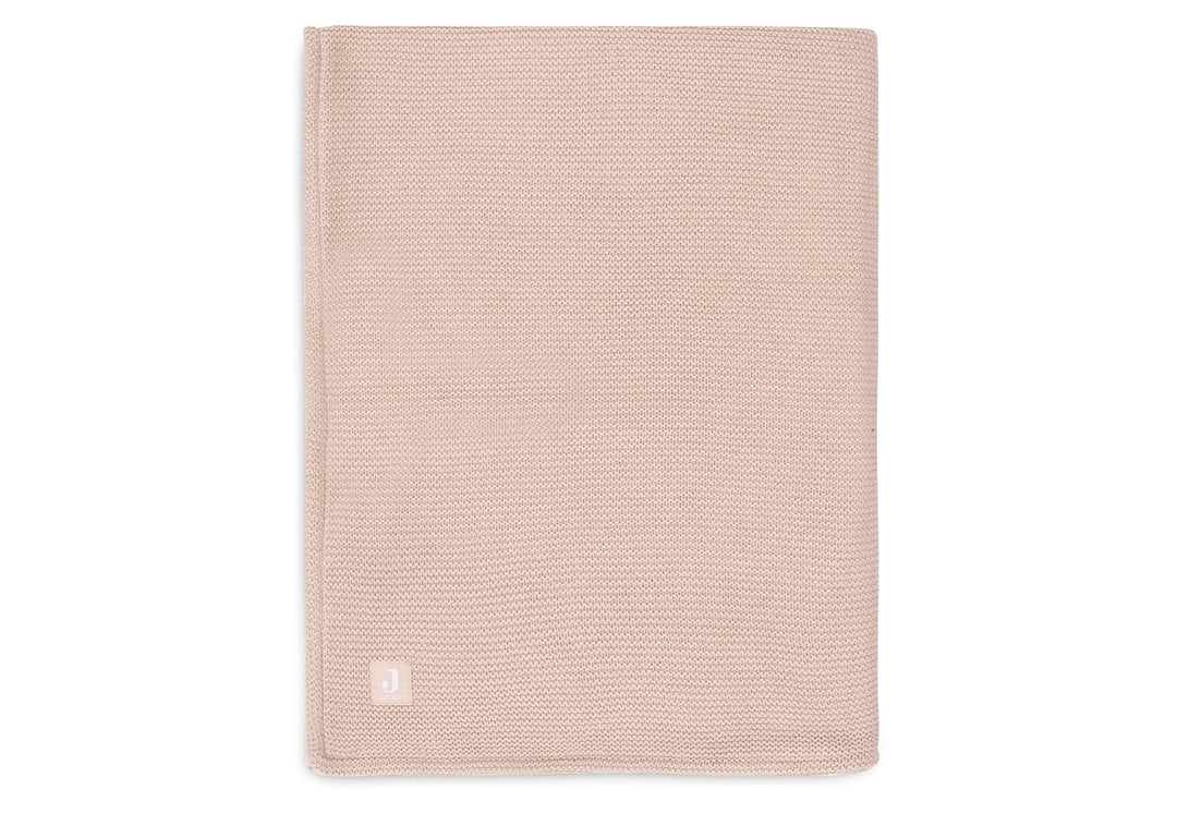 Jollein 517-511-67068 Babydecke Strickdecke mit Fleece Basic Knit rosa (75x100 cm)