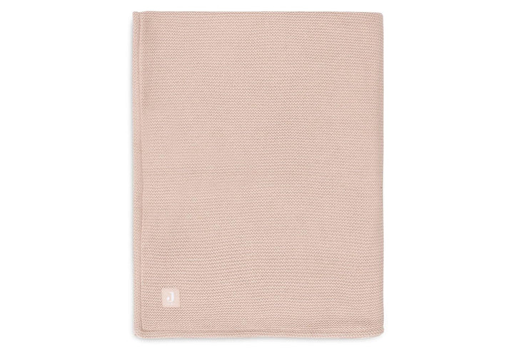 Jollein 517-511-67068 Babydecke Strickdecke mit Fleece Basic Knit rosa (75x100 cm)