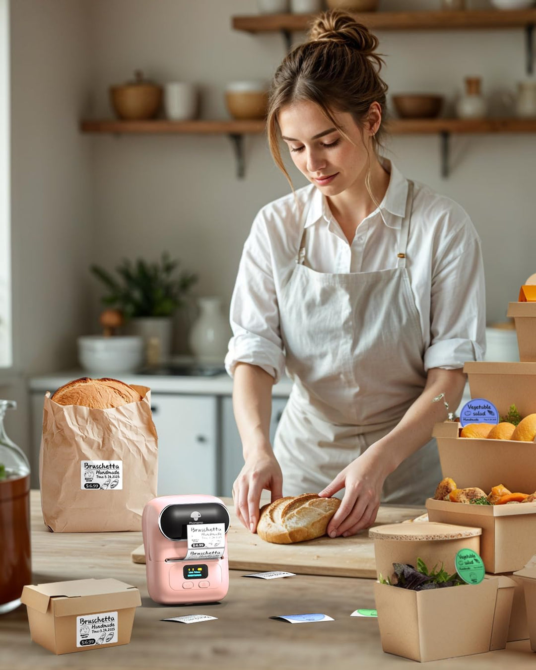 Phomemo M110 Etikettendrucker – Barcodedrucker Mini Bluetooth Etikettendrucker Thermo Etikettendruck