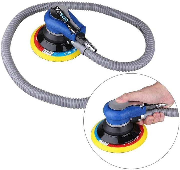 GOTOTOP Pneumatischer Schleifer, 6 Zoll Scheibe, Druckluft Polierer, Schwingschleifer, Exzenterschle