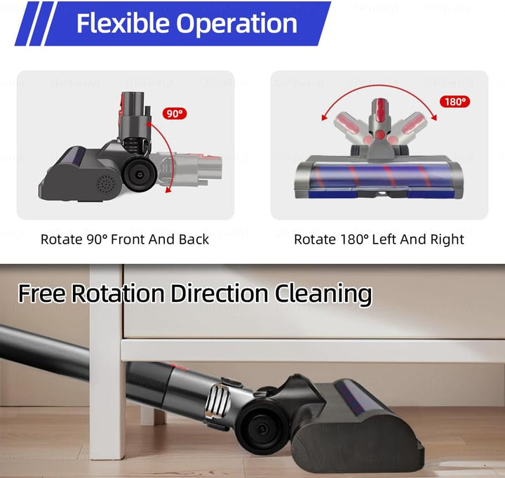 LED-Weichwalzen-Bürste-Ersatz Kompatibel Mit Dyson V7,V8,V10,V11,V15 Staubsauger – Bürstenkopf Nur f