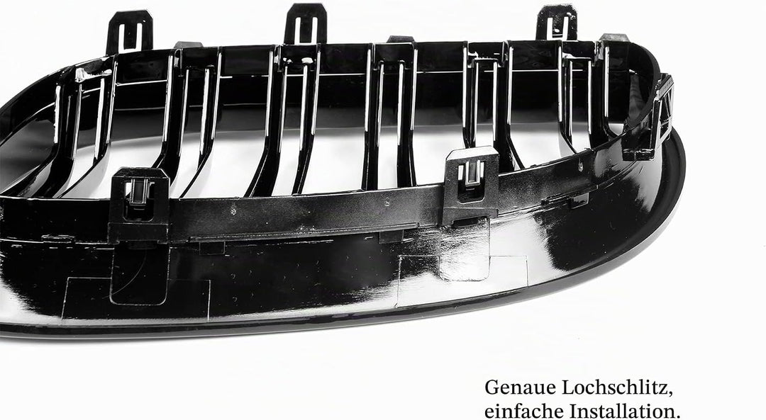 YIUBCZOQI E60 Nieren Schwarz,Kühlergrill passend für BMW 5er E60 E61 M5 2003–2009 E60 E61 Grill Nier