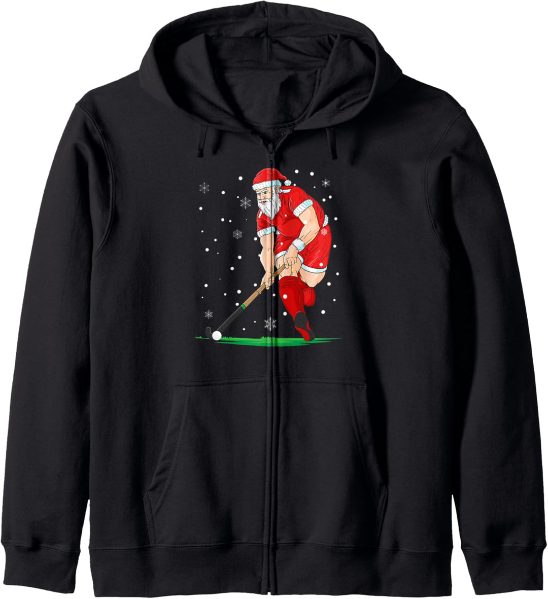 Feldhockey Weihnachtsmann Hockey Weihnachten Geschenk Kapuzenjacke