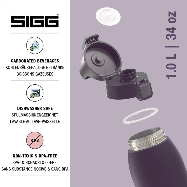 SIGG - Isolierte Trinkflasche - Thermosflasche Shield Therm One Nocturne kohlensäurehaltige Getränke