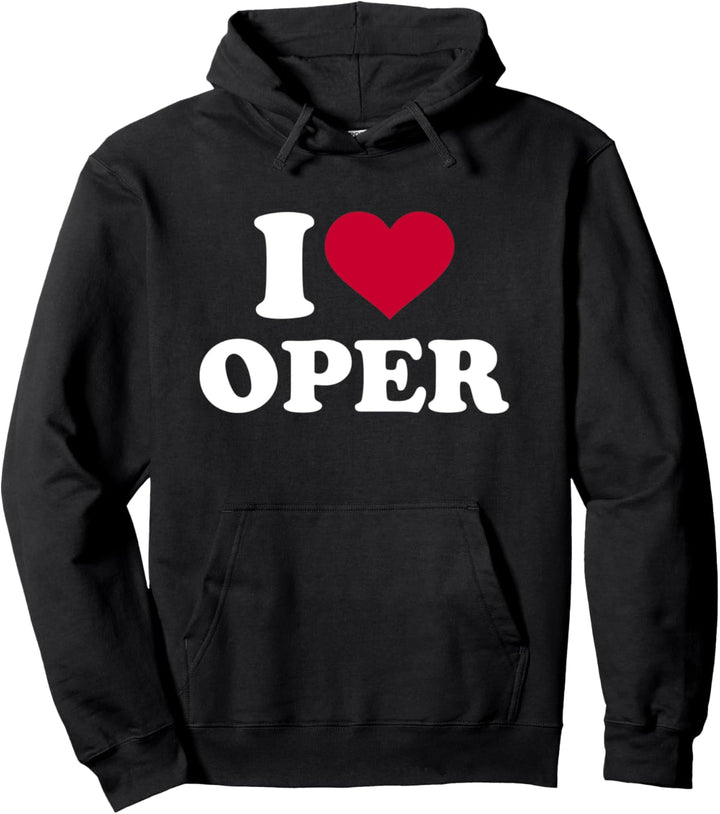 Ich liebe Oper Pullover Hoodie