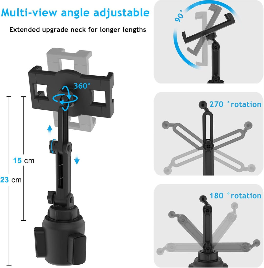 woleyi Auto Tablet Halterung Getränkehalter, KFZ Becherhalter iPad Autohalterung, Car Cup Holder Tab