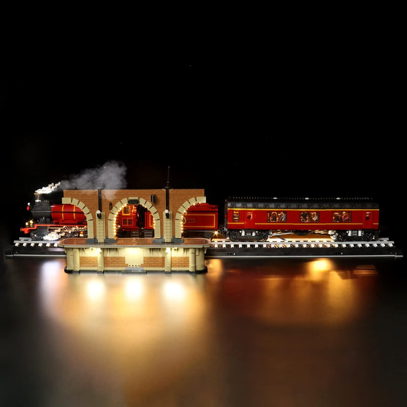 Led Licht Set für Lego Hogwarts Express, Fernbedienung Dekorationsbeleuchtungsset für Lego 76405 Hog