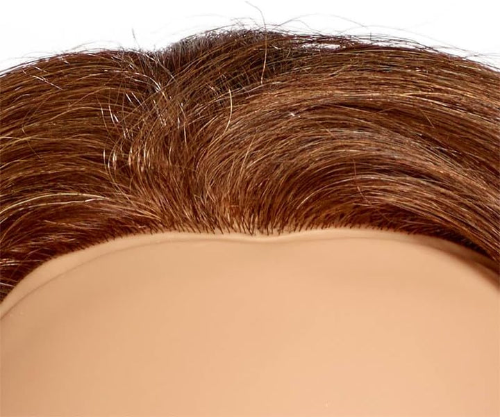L'IMAGE Friseur-Trainingskopf Set 1 Eco Line - Base Rebecca + Top 1 (Farbtiefe 6, dunkelblond, Echth