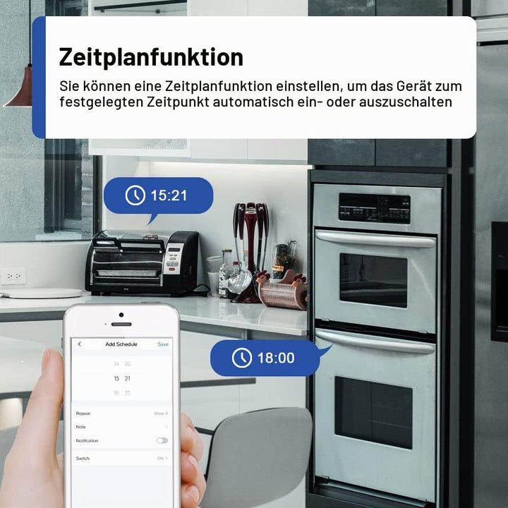 KETOTEK Smart 1 Phasig Stromzähler Hutschiene Digitale LCD Energiezähler KWh Zähler WLAN Fernbedienu