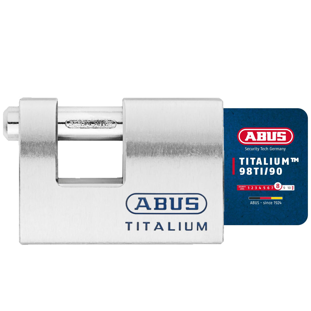 ABUS Titalium-Vorhangschloss 98TI/90, 70747, Grau, 98TI/90