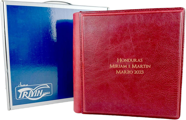 Fotoalbum - Eclissi Vintage - handgefertigte Herstellung aus Kunstleder, personalisierbar mit Gravur