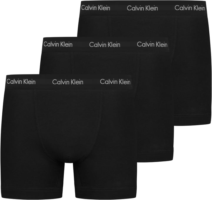 Calvin Klein 2P S/S Crew Neck Kurzarm T-Shirts Herren M Mehrfarbig (Black W. Black Wb Xwb), M Mehrfa
