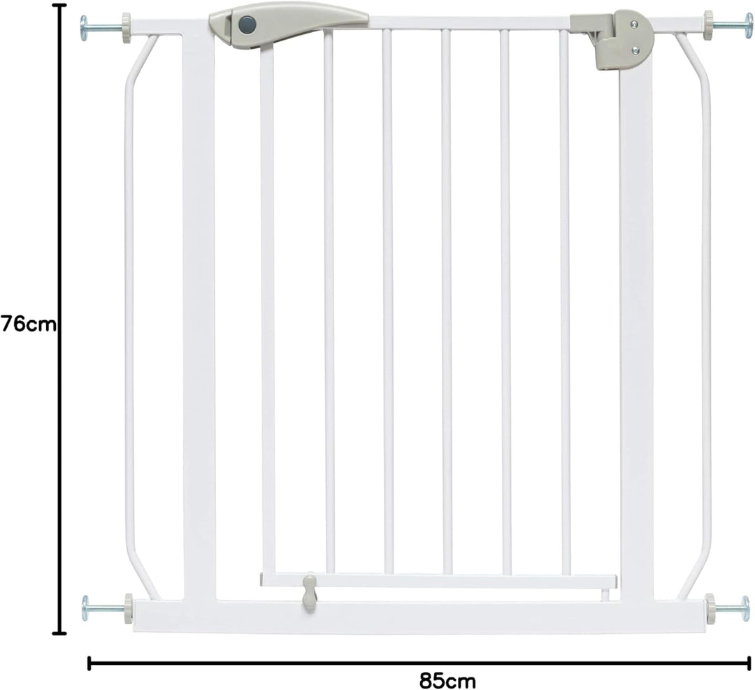 ib style® Berrin ! PREISSIEGER ! Treppengitter 58-175cm | Türschutzgitter | Ohne Bohren | 90° Stop |