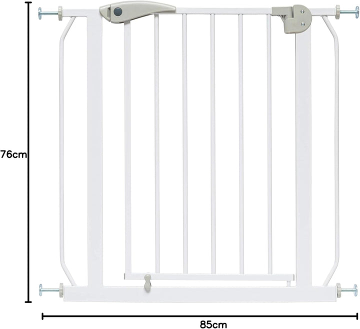 ib style® Berrin ! PREISSIEGER ! Treppengitter 58-175cm | Türschutzgitter | Ohne Bohren | 90° Stop |