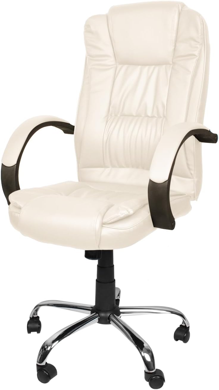 MALATEC Bequeme Bürostuhl Chefsessel Drehstuhl Ergonomischer Schreibtischstuhl mit Kunstlederbezug S