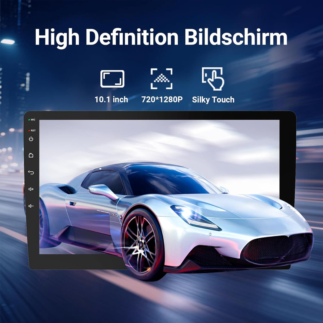 Autoradio 2 DIN Kompatibel mit Apple Carplay & Android Auto, 9 Zoll Touchscreen Autoradio mit Rückfa