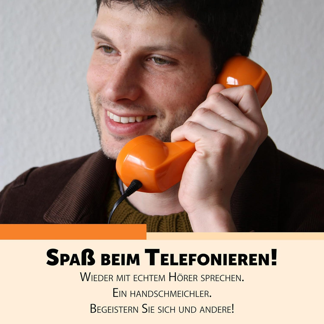 Retro Handyhörer für Apple iPhones mit Lightning (passender Adapter mit inbegriffen) in der Form ein