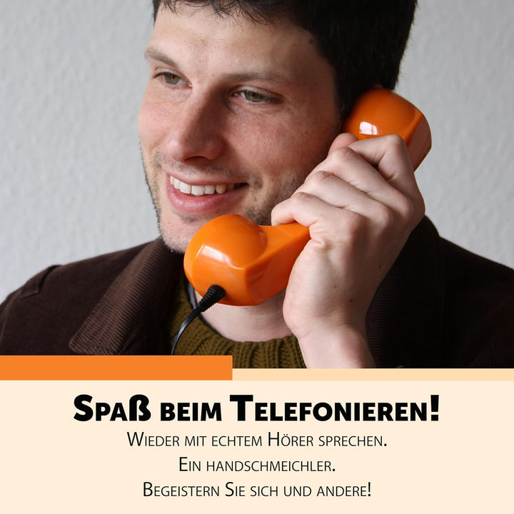 Retro Handyhörer für Apple iPhones mit Lightning (passender Adapter mit inbegriffen) in der Form ein