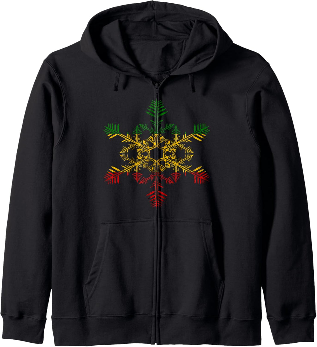Rastafari Roots Schneeflocke Reggae Weihnachten Rasta Kapuzenjacke