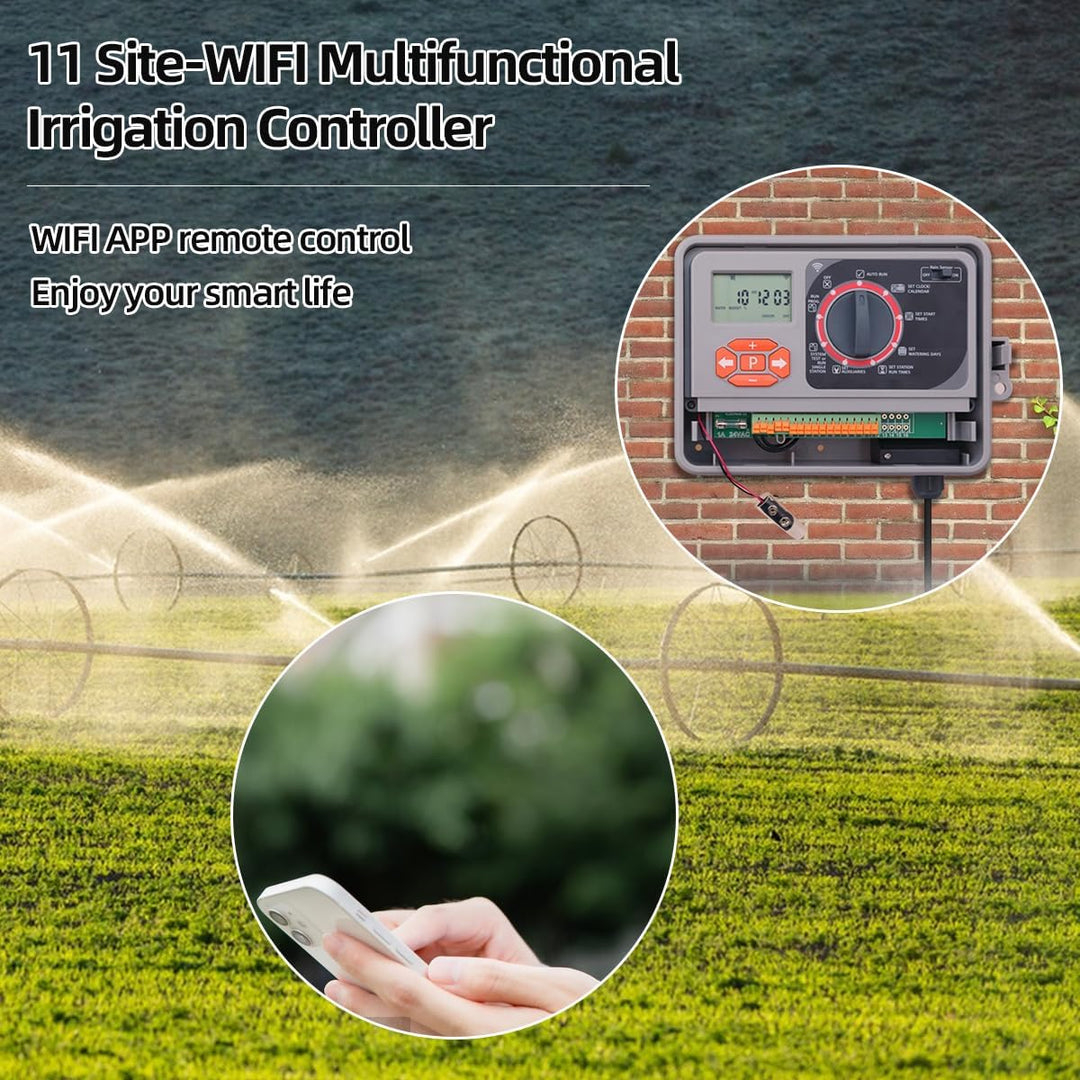 WiFi Professionell Automatischer Bewässerungscomputer Bewässerungssystem mit EU Standard Transformat