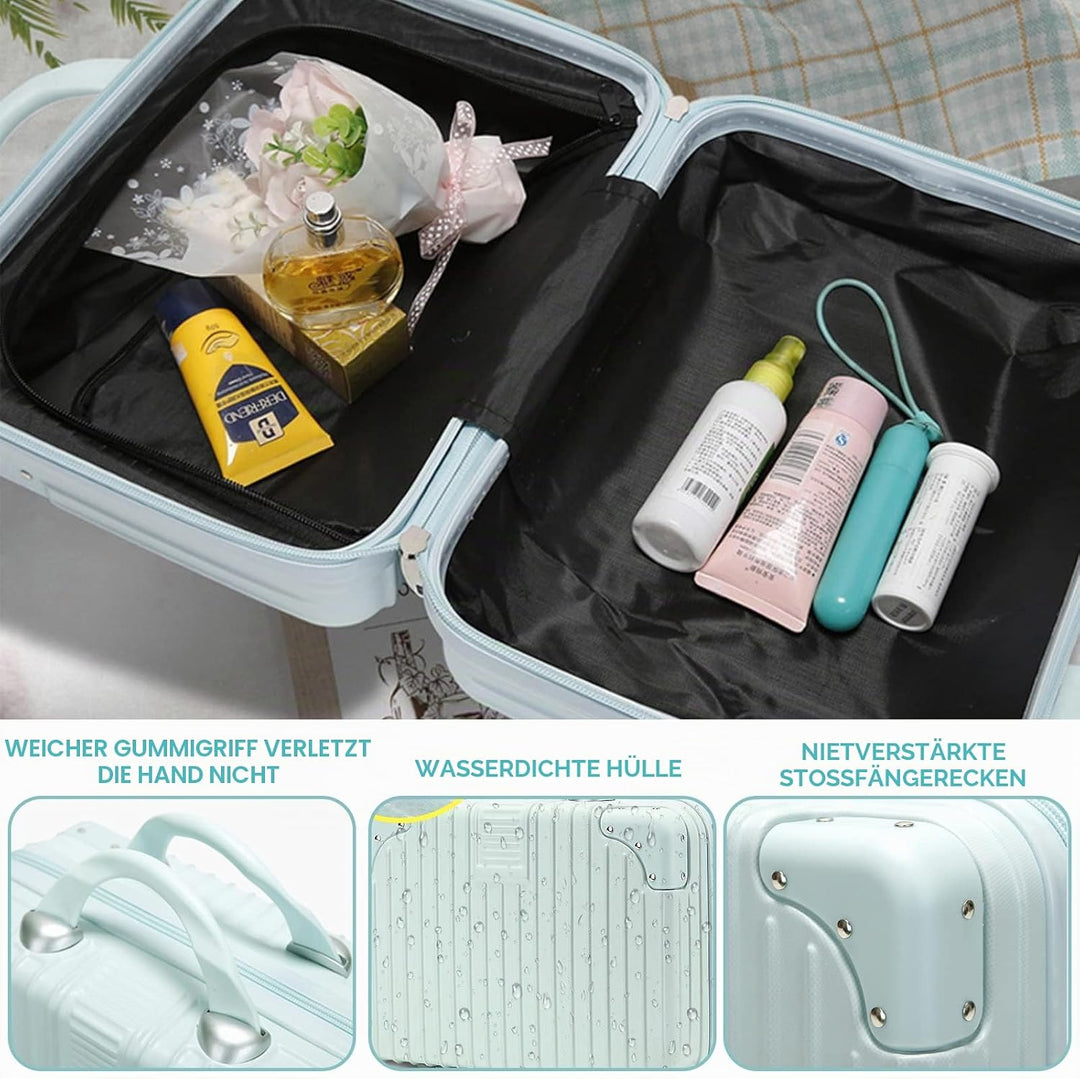 Balakaka Kosmetikkoffer Wasserdicht Schminktasche Leichter Handgepäck Beauty Case mit Handgriff und