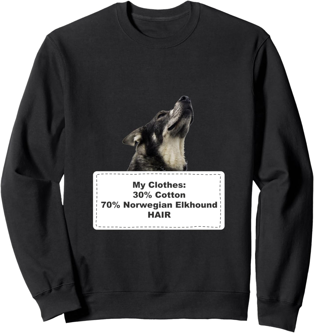 Funny Shedding Dog Norwegian Elkhound Sweatshirt
