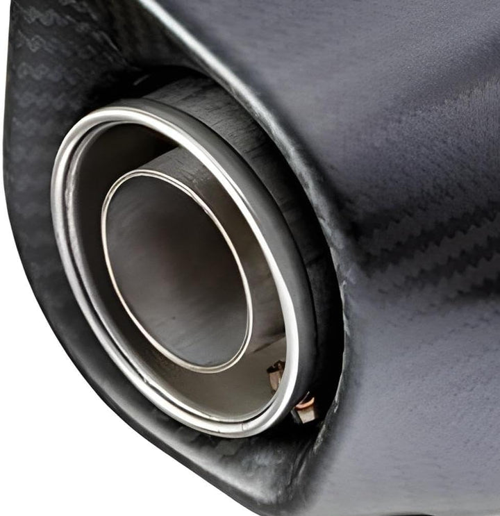 Endschalldämpfer LeoVince SLIP-ON SBK NERO, Edelstahl schwarz, Carbon Kappe, mit Zulassung für Kymco