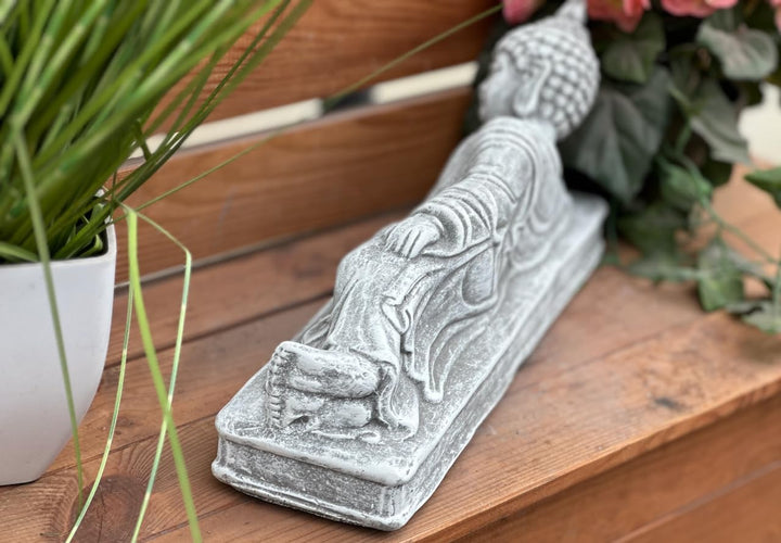 stoneandstyle Steinfigur liegender Shiva frostfest ca. 33 cm Breit