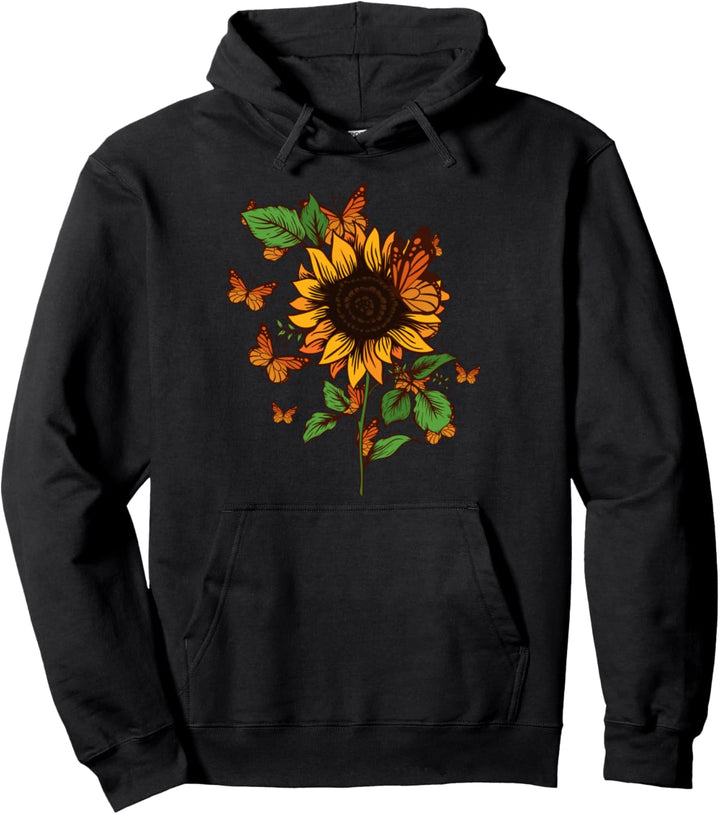 Hobbygärtner Garten Gärtner - Schmetterling Sonnenblume Pullover Hoodie