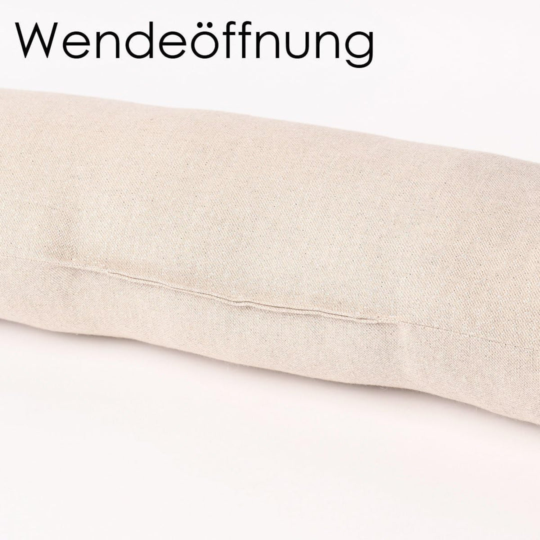 SCHÖNER LEBEN. Zugluftstopper Triangel Retro Scandi Sand Hellbeige, Auswahl:80cm Länge ca. 80x15x15c