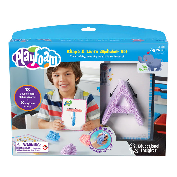 Learning Resources Playfoam Shape &amp; Learn Alphabet-Set, Kinder ab 3 Jahren, Buchstaben lernen, Feinm