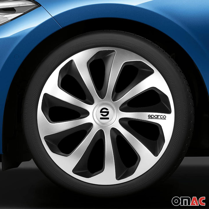 Satz Sparco Radzierblenden Treviso 14-Zoll Silber