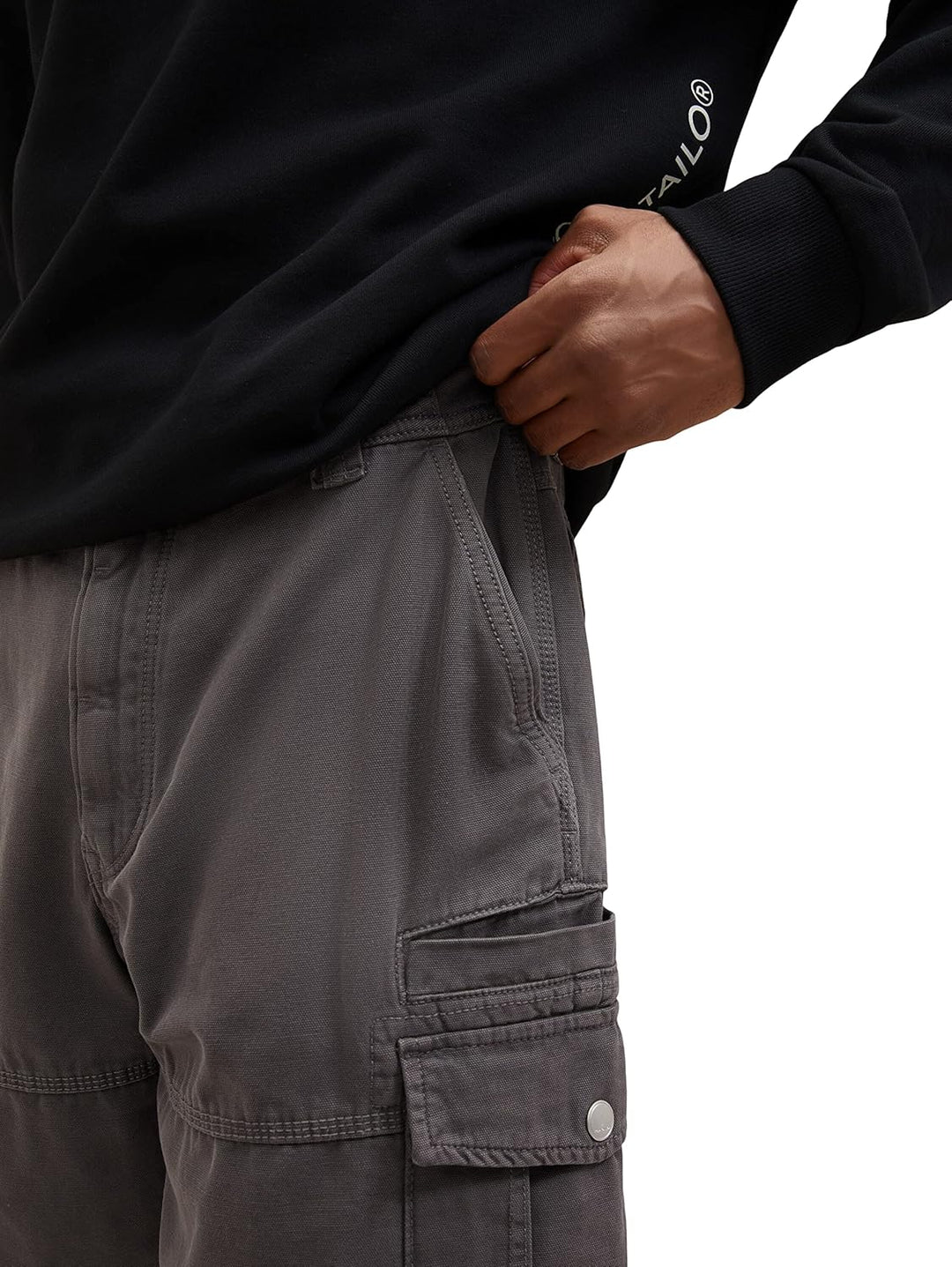 TOM TAILOR Herren Relaxed Fit Cargo Shorts 29 10899 - Tarmac Grey, 29 10899 - Tarmac Grey