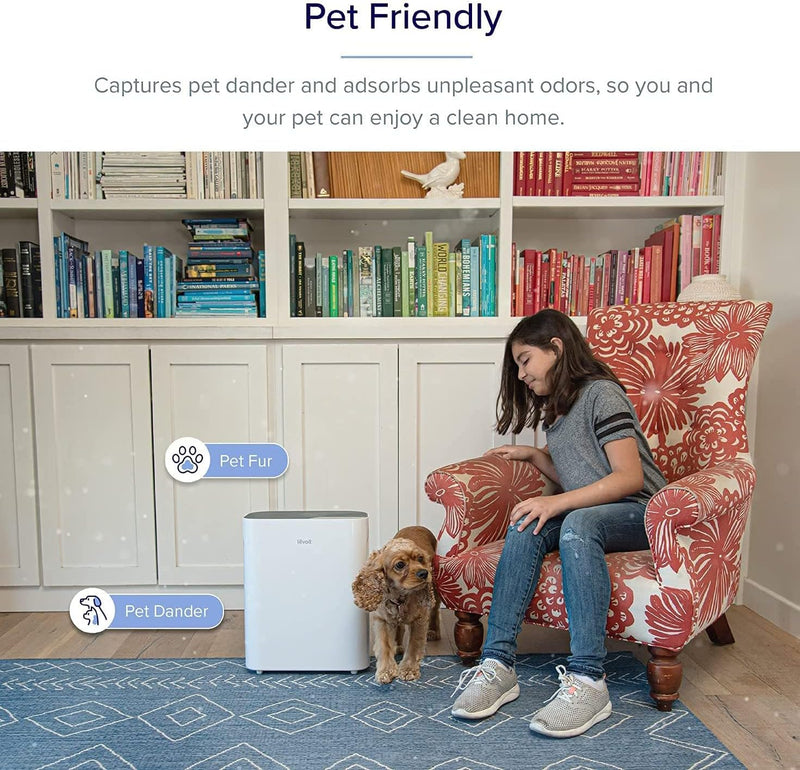 Levoit Luftreiniger Luftfilter mit H13 HEPA-Filter CADR 221 m³/h, Air Purifier gegen Allergien Gerüc