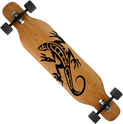 FunTomia Longboard mit 3 Flex Stufen Drop Through Cruiser Komplettboard Mach1 Speed Kugellager T-Too