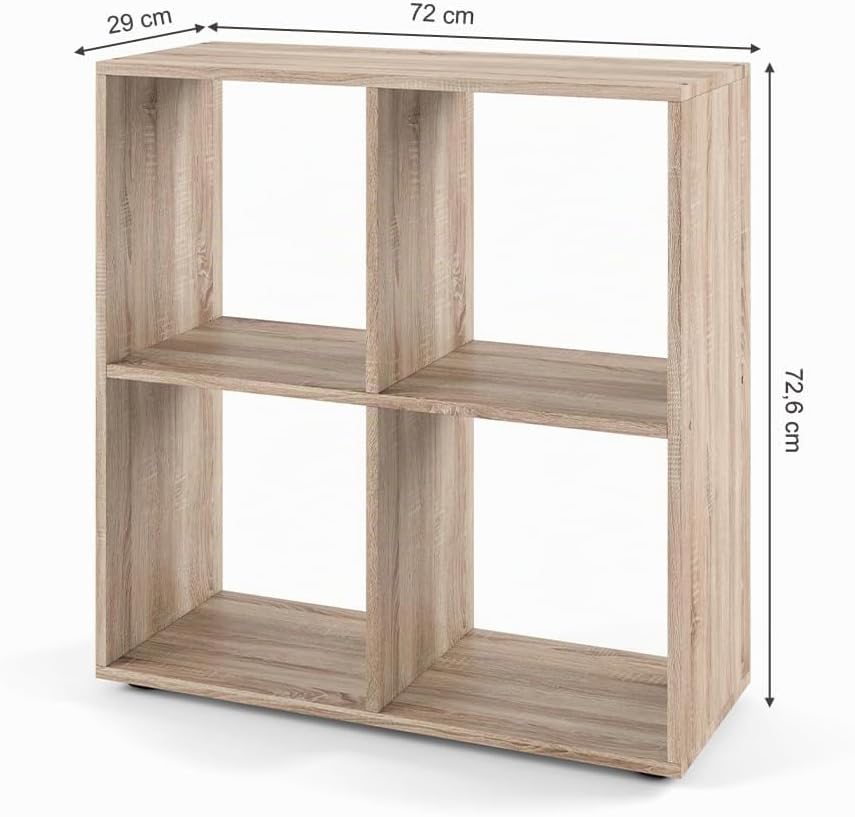 Vicco Raumteiler Tetra, Sonoma, 72 x 72.6 cm Sonoma 72x72,6x29 cm, Sonoma 72x72,6x29 cm