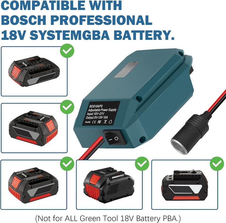 Adapter für Bosch 18V zu 12V Step Down Konverter,DIY Ladegerät Konverter