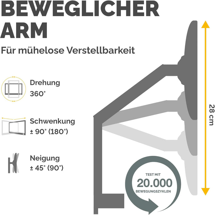 Fellowes Monitor Halterung 2 Monitore bis je 32 Zoll (81,28 cm) - Platinum Series Monitor Arm mit Ga