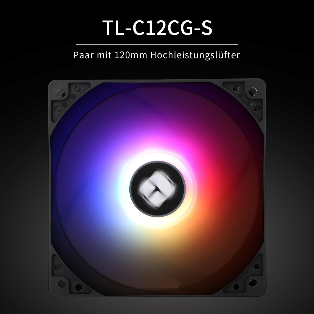 Thermalright BA120 ARGB CPU-Luftkühler, 6 Heatpipes, TL-C12CG-S PWM Leiser Lüfter CPU-Kühler mit S-F