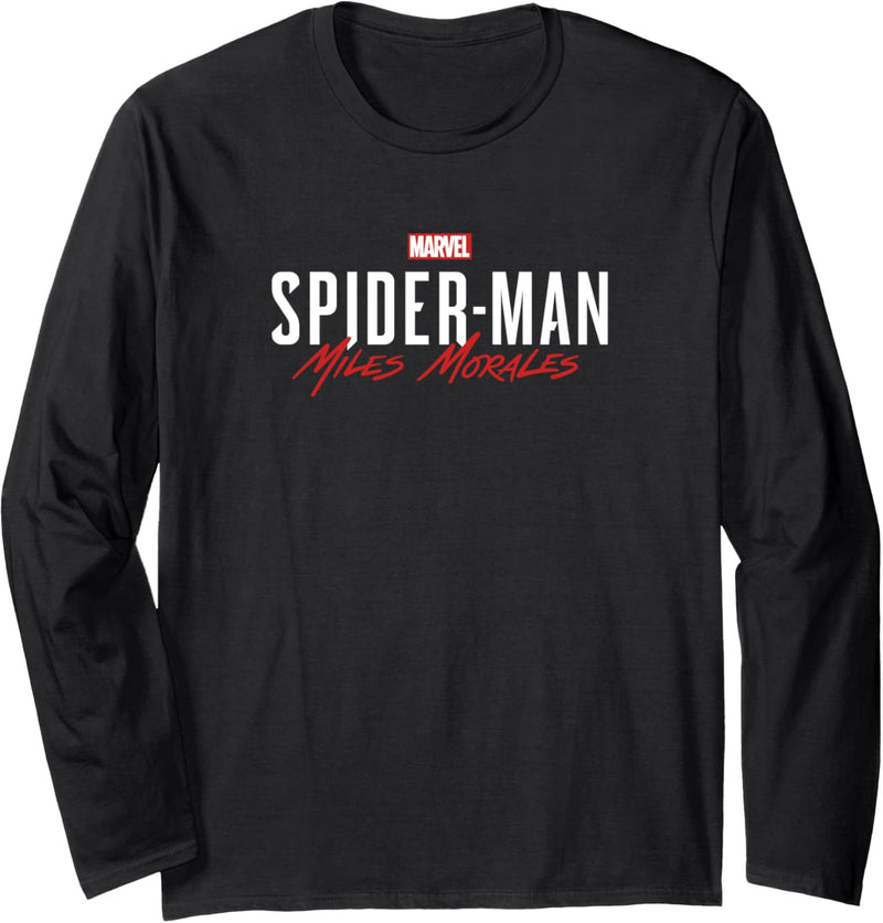 Marvel Spider-Man: Miles Morales Game Logo Langarmshirt