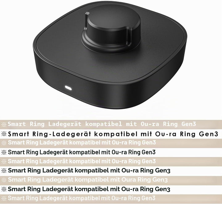 Smart Ring Ladegerät– Kompatibel mit Ou-ra Ring Gen3, Schnelllade-Dock inkl USB-C-Kabel,ladegerät fü