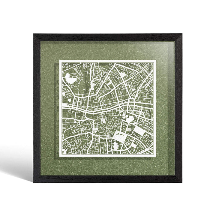 O3 DESIGN STUDIO - Marco de Papel para mapas, 22,8 x 22,8 cm, en Caja de Regalo, Fondo, autocambiant