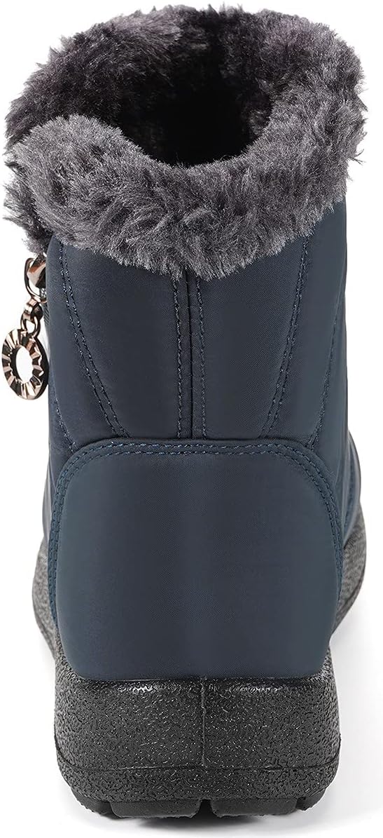 Kinder Winterschuhe Jungen Mädchen Winterstiefel Schneestiefel Wasserdicht Warm gefütterte Schlupfst