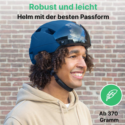 GOOFF Pilot S-Pedelec Helm - Schutz für schnelle E-Bike Fahrten – Fahrradhelm mit Visier und Licht –