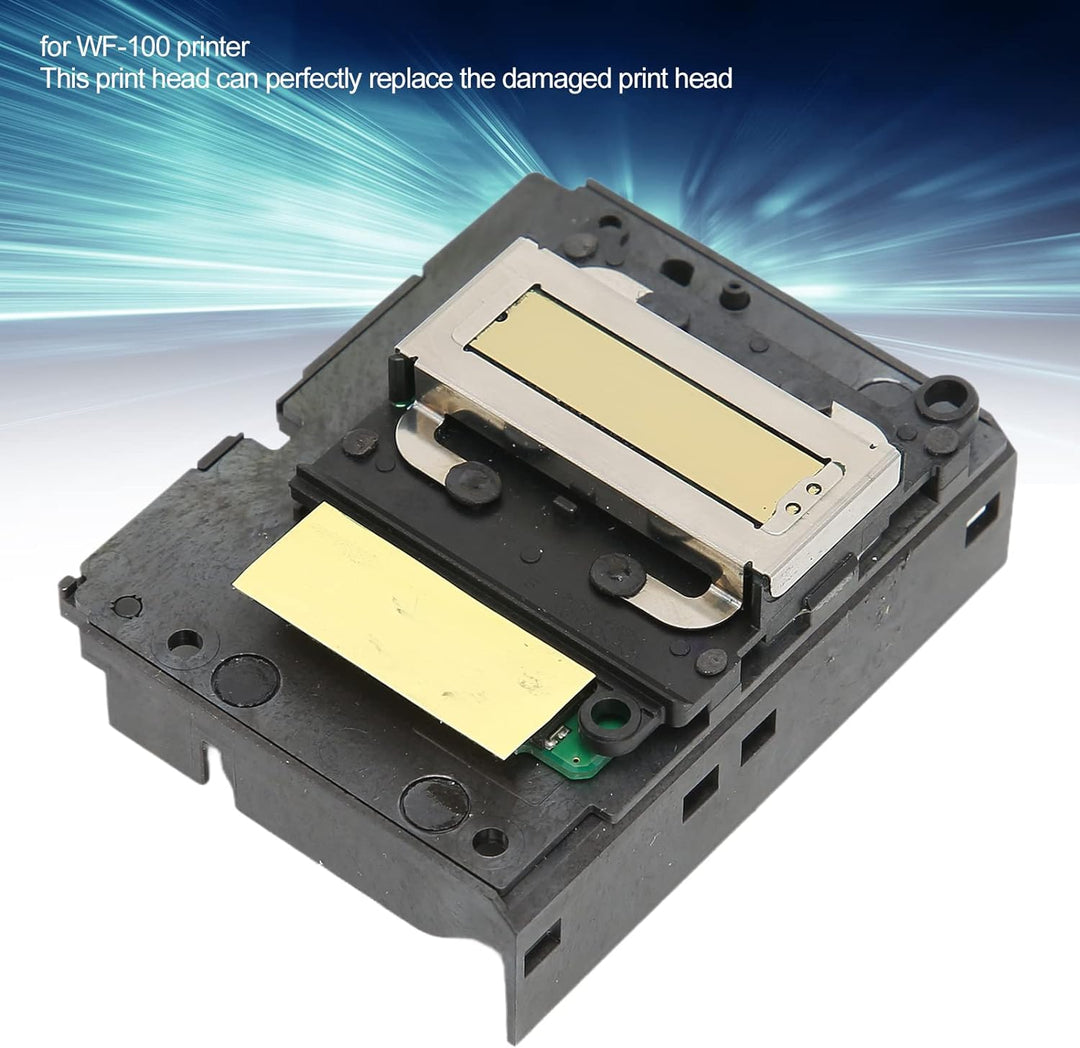 Wakects Druckkopf für Epson Ersatz Druckkopf WF-100 Druckkopf Schwarz ABS Drucker Scanner Zubehör